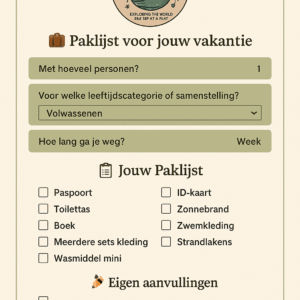 Interactieve inpaklijst voor iedereen!
