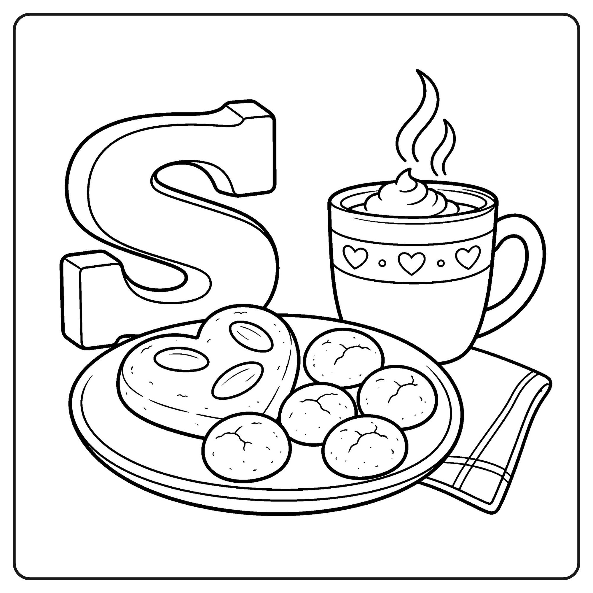 Sinterklaas - Cozy kleurboek - Digitaal om zelf te printen - Afbeelding 3